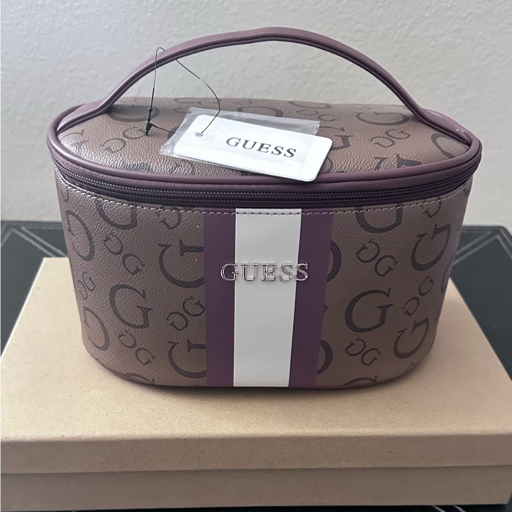 Guess Monogram Cosmetic Bag